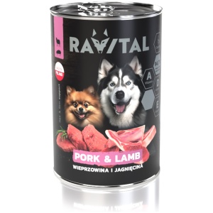 Ravital Pork & Lamb konserv koerale 400g