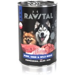 Ravital Pork, Deer & Wild Boar konserv koerale 400g