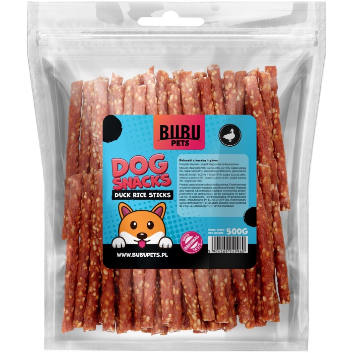 Bubu Pets koeramaius pulgad pardi ja riisiga 500g - Image 1