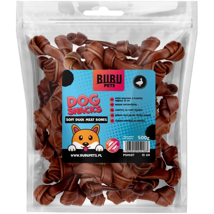 Bubu Pets koeramaius sõlmluu pardiga 12cm 500g - Image 1