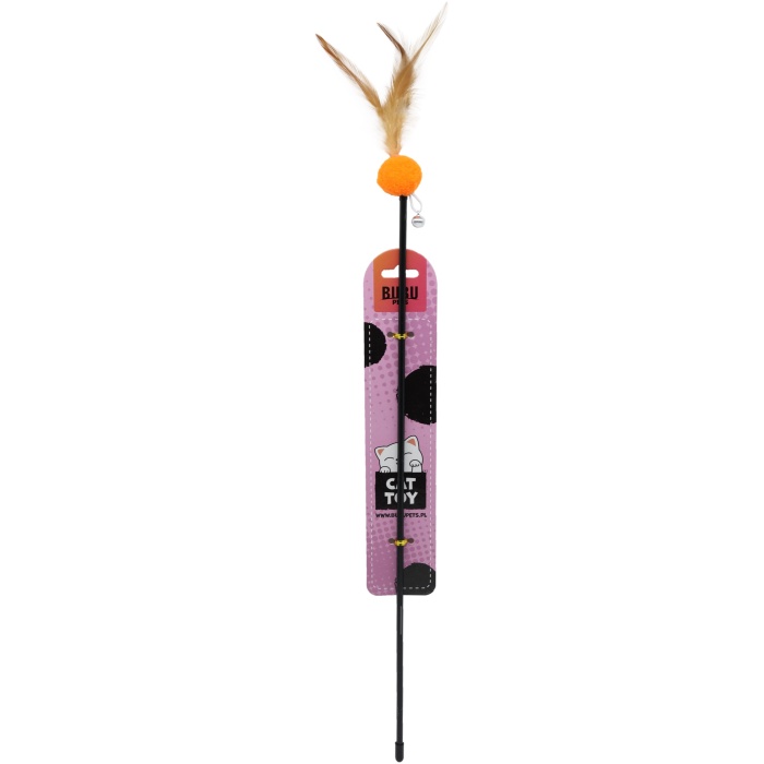 Bubu Pets kassiõng palli ja sulega 55cm 1tk (assortii) - Image 1