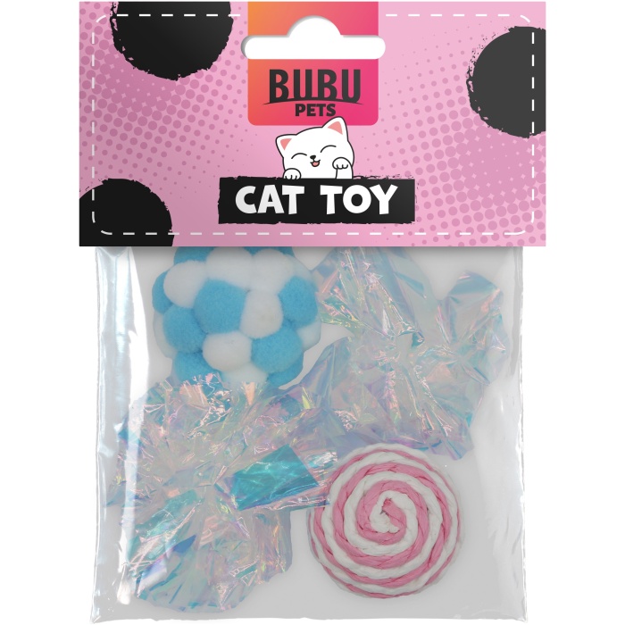 Bubu Pets erinevad pallid kassidele 4tk - Image 1