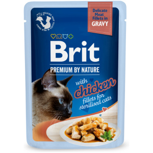 Brit Premium Delicate Chicken Fillets in Gravy märgtoit steriliseeritud kassidele 85g