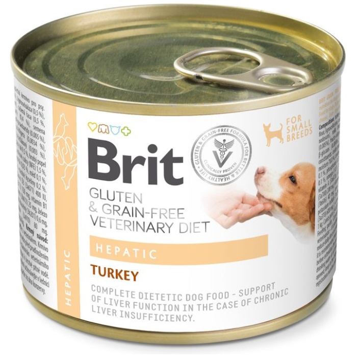 Brit Veterinary Diet Hepatic konserv koertele 200g - Image 1