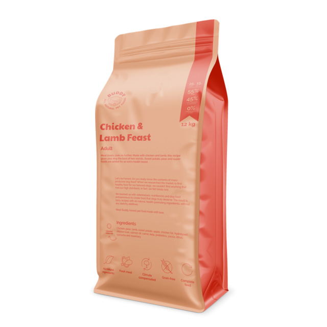 262192.jpg BUDDY KOERA TÄISSÖÖT KANA/LAMMAS 12KG - Image 1