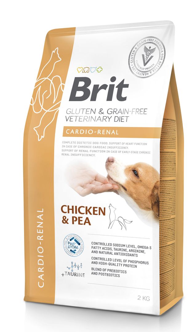 8595602573622.jpg Brit Veterinary Diet Cardio - Renal erisööt koertele 2kg - Image 1