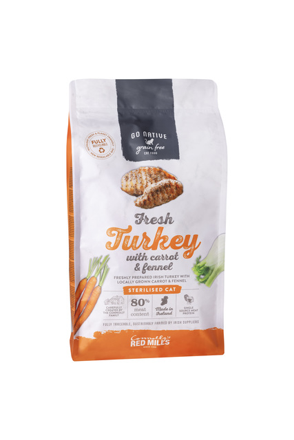 265085.jpg GO NATIVE KASSI TÄISSÖÖT KALKUN/PORGAND/APTEEGITILL 1,5KG - Image 1