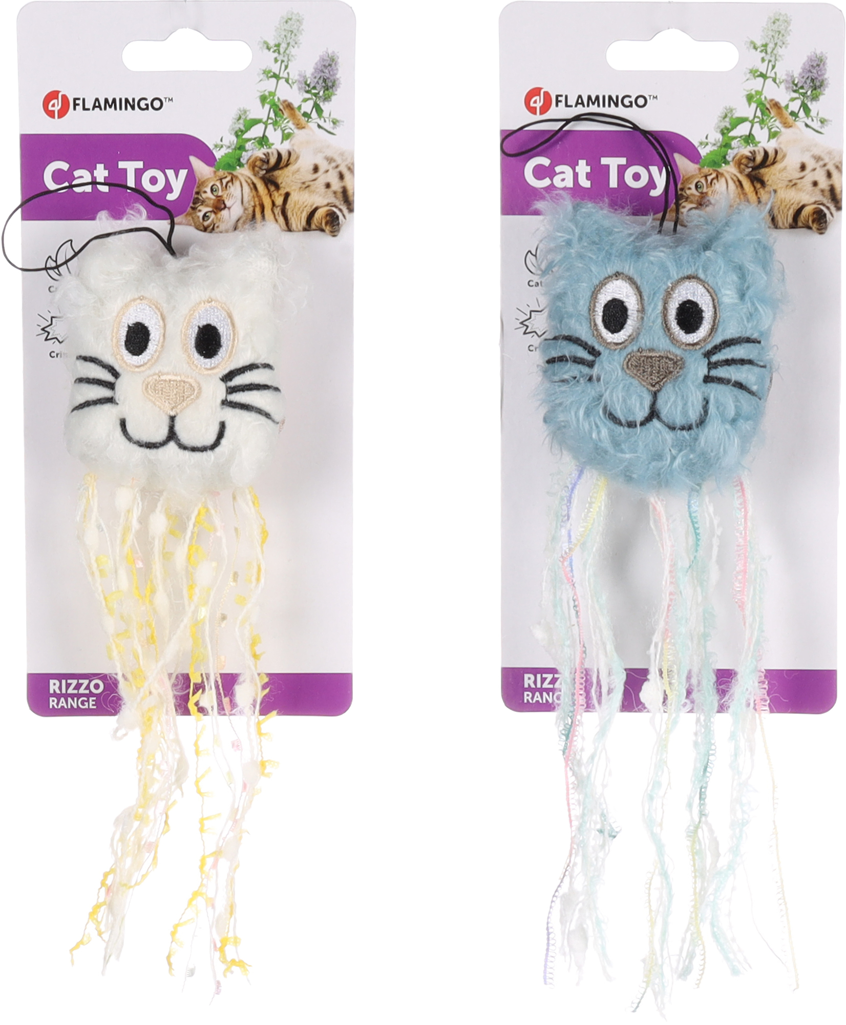 5400585135534.jpg Flamingo Rizzo kassimänguasi naistenõgesega 21cm (assortii) - Image 1