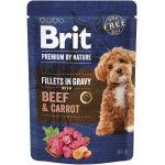Brit Premium Beef & Carrot in Gravy märgtoit koertele 85g