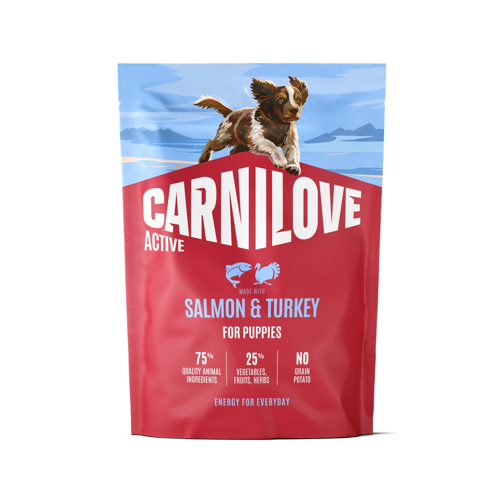 8595602581344.jpg Carnilove Active Salmon & Turkey Puppy koeratoit 1,5kg - Image 1