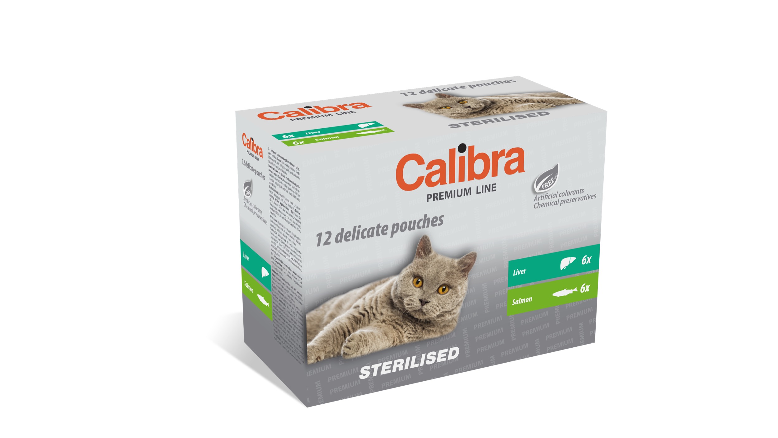 8594062084884.jpg Calibra Premium Sterilised multipakk märgtoit kassidele 12x100g - Image 1