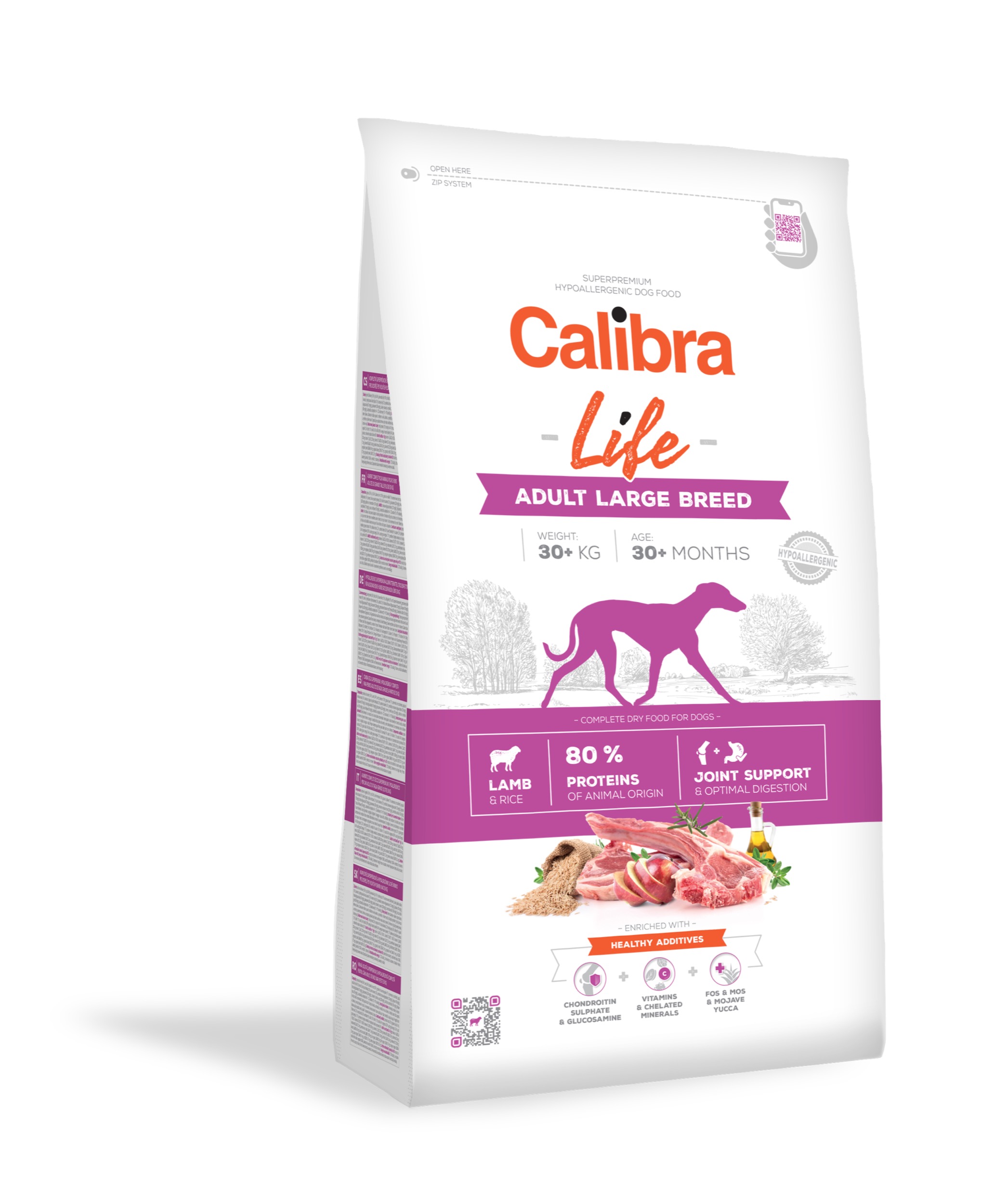 8594062086666.jpg Calibra Life Adult Large Breed Lamb koeratoit 12kg - Image 1