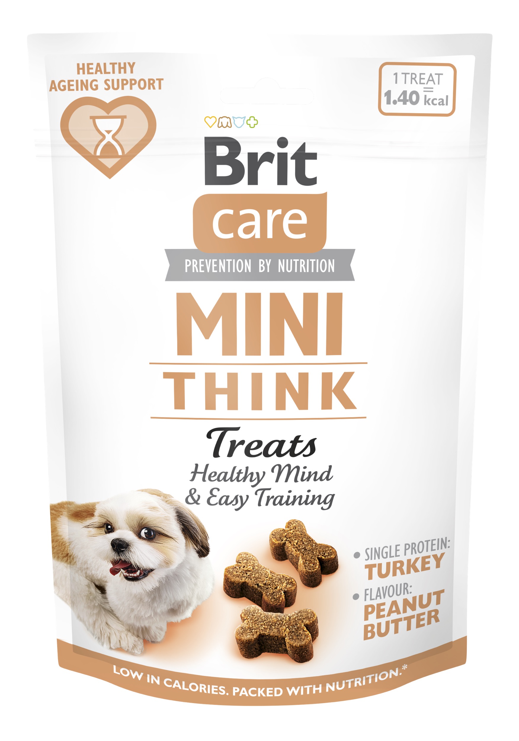 8595602578559.jpg Brit Care Mini Snack Think maiused koertele 50g - Image 1