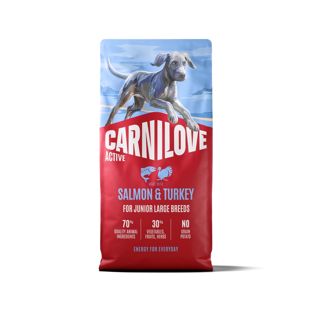 8595602581412.jpg Carnilove Active Salmon & Turkey Junior LB koeratoit 12kg - Image 1