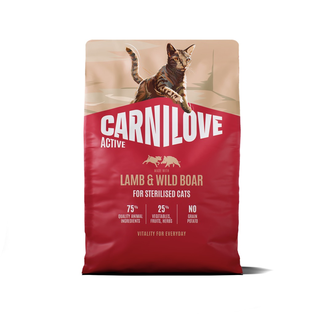 8595602581450.jpg Carnilove Active Lamb & Wild Boar Adult Sterilised kassitoit 2kg - Image 1
