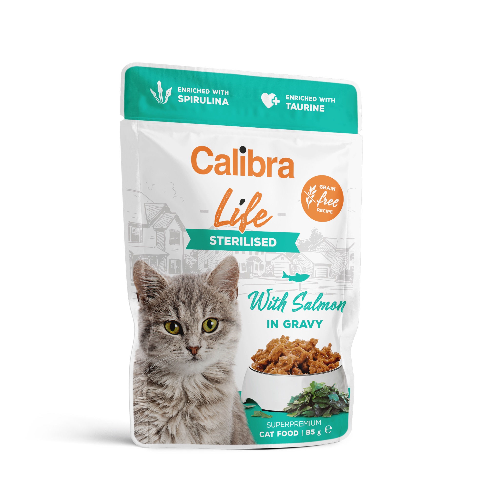 8595706700894.jpg Calibra Life Sterilised Salmon märgtoit kassidele 85g - Pilt 1