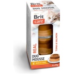 Brit Care Double Mousse Real Tuna & Salmon märgtoit kassidele 6x25g