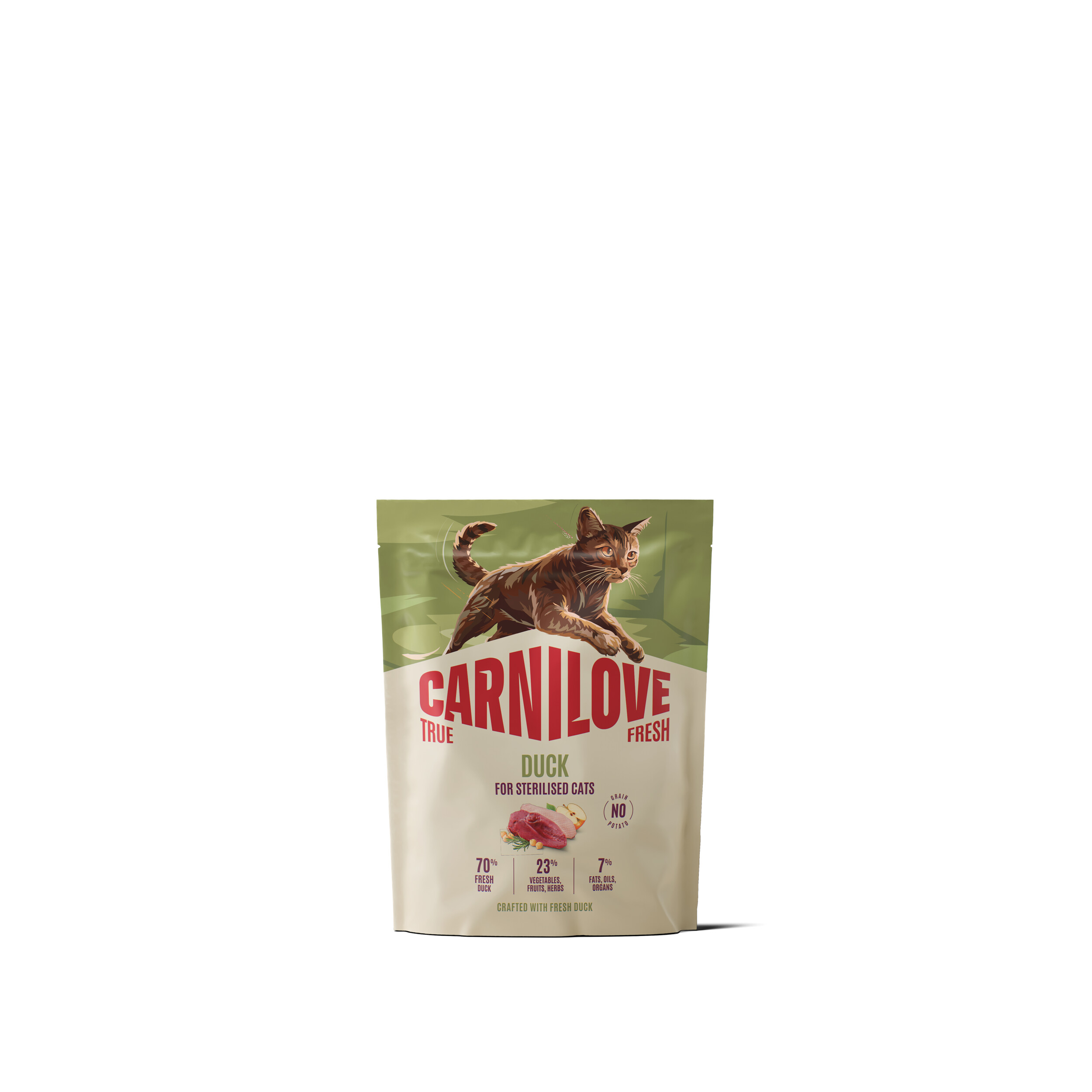 8595602582334.jpg Carnilove True Fresh Duck Adult Sterilised kassitoit 0,4kg - Pilt 1