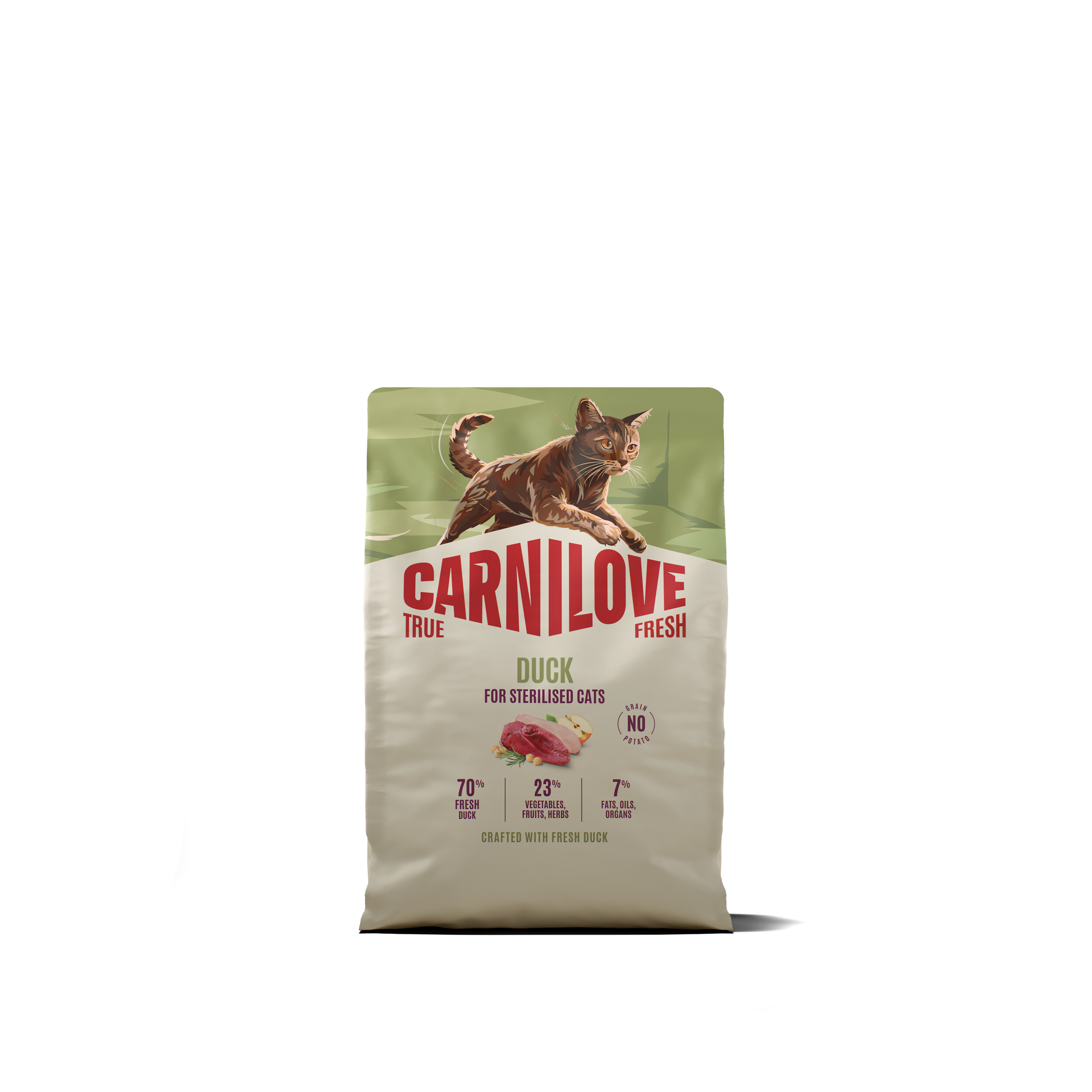 8595602582365.jpg Carnilove True Fresh Duck Adult Sterilised kassitoit 2kg - Pilt 1