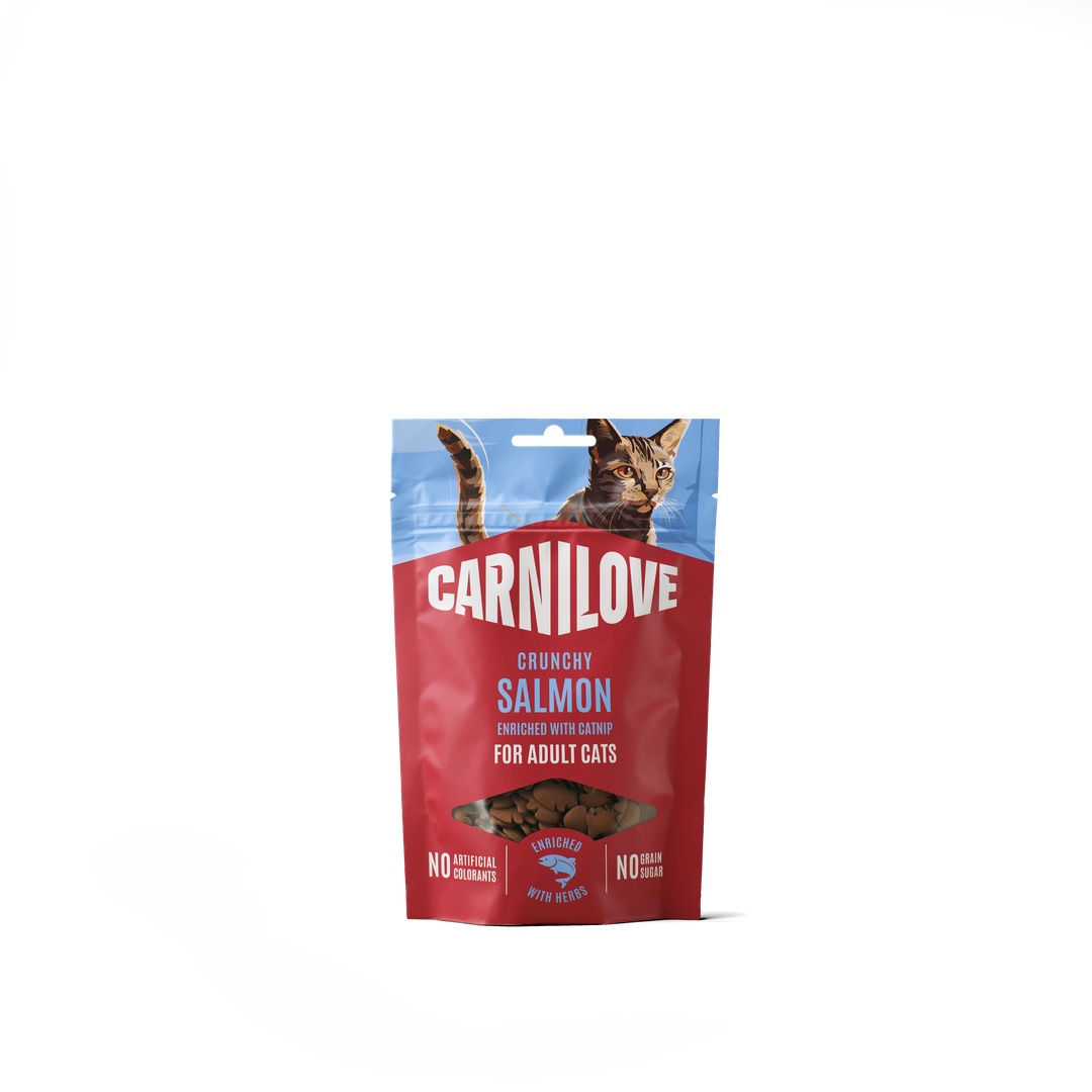 8595602582525.jpg Carnilove Salmon with Catnip maiused kassidele 50g - Pilt 1