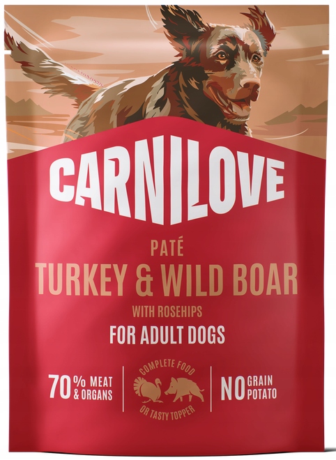 8595602583683.jpg Carnilove Pate Turkey & Wild Boar märgtoit koertele 300g - Pilt 1
