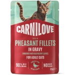 Carnilove Pheasant Gravy with Raspberry Leaves märgtoit kassidele 85g