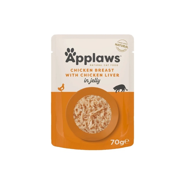 108042.jpg APPLAWS KASSI EINEKOTIKE KANA/MAKS ŽELEES 70G N1 - Pilt 1