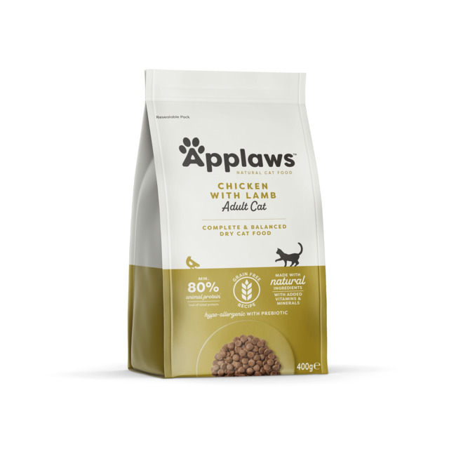 123507.jpg APPLAWS KASSI TÄISSÖÖT KANA/LAMMAS 0,4KG - Pilt 1