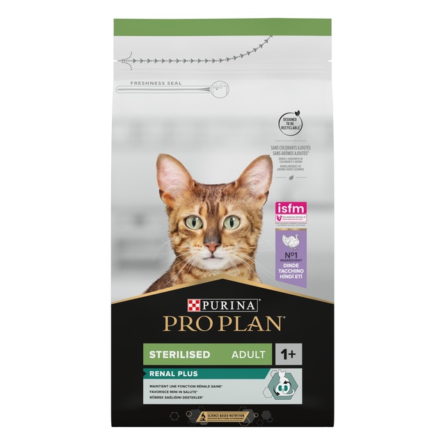 157111.jpg PRO PLAN KASSI TÄISSÖÖT STERIL. RENAL KALKUN 1,5KG - Pilt 1