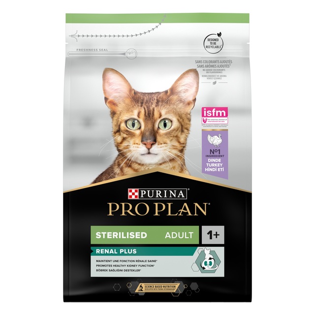 157112.jpg PRO PLAN KASSI TÄISSÖÖT STERIL. RENAL KALKUN 3KG - Pilt 1