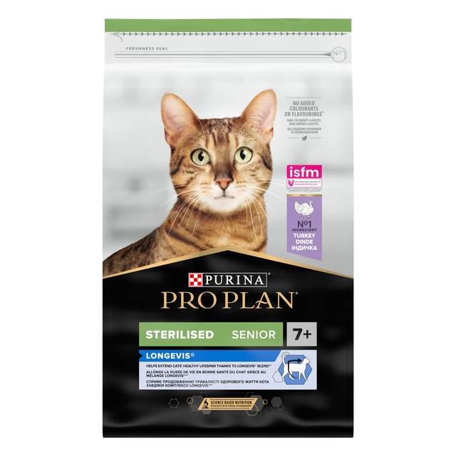157113.jpg PRO PLAN KASSI TÄISSÖÖT STERIL 7+ KALKUN 10KG - Pilt 1