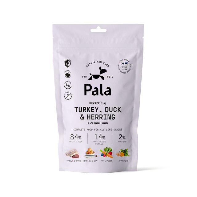 224357.jpg PALA KOERA TOORTOIT KALKUN/PART/HEERINGAS 100G - Pilt 1