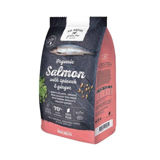 227806.jpg GO NATIVE KOERA TÄISSÖÖT LÕHE/SPINAT/INGVER 800G - Pilt 1