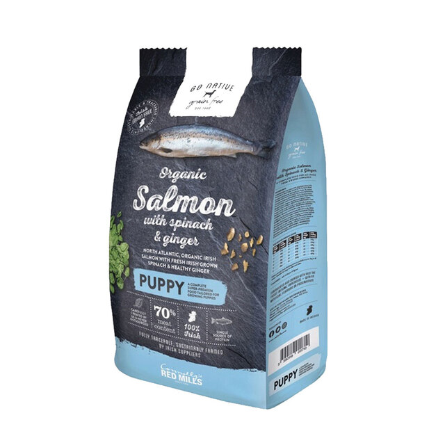 227816.jpg GO NATIVE KUTSIKA TÄISSÖÖT LÕHE/SPINAT/INGVER 12KG - Pilt 1
