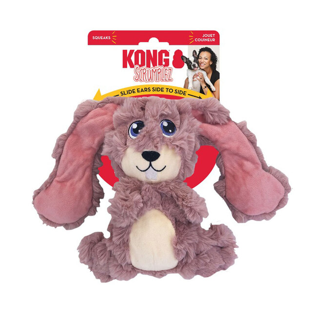 243263.jpg KONG SCRUMPLEZ BUNNY M KOERA MÄNGUASI - Pilt 1