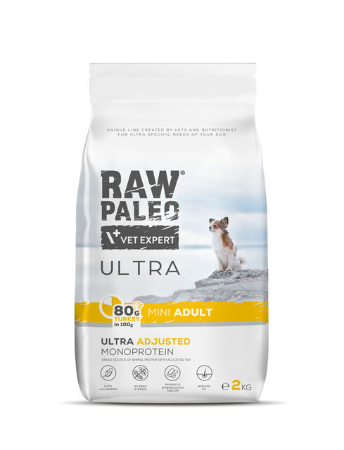 243710.jpg RAW PALEO KOERA TÄISSÖÖT ULTRA MINI KALKUN 2KG - Pilt 1