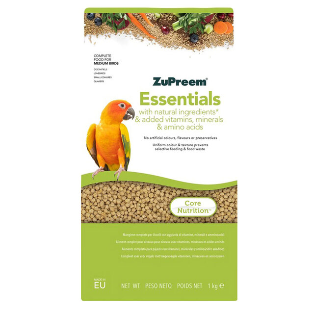 246672.jpg ZUPREEM LINDUDE TÄISSÖÖT ESSENTIALS MEDIUM BIRDS 1KG - Pilt 1