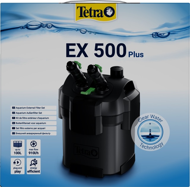 246931.jpg TETRA AKVAARIUMI FILTER EX 500 PLUS EXTERNAL FILTER UP TO 100L - Pilt 1