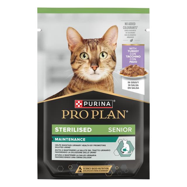 259830.jpg PRO PLAN KASSI EINEKOTIKE STER. SENIOR 7+ KALKUNIGA KASTMES 85G - Pilt 1