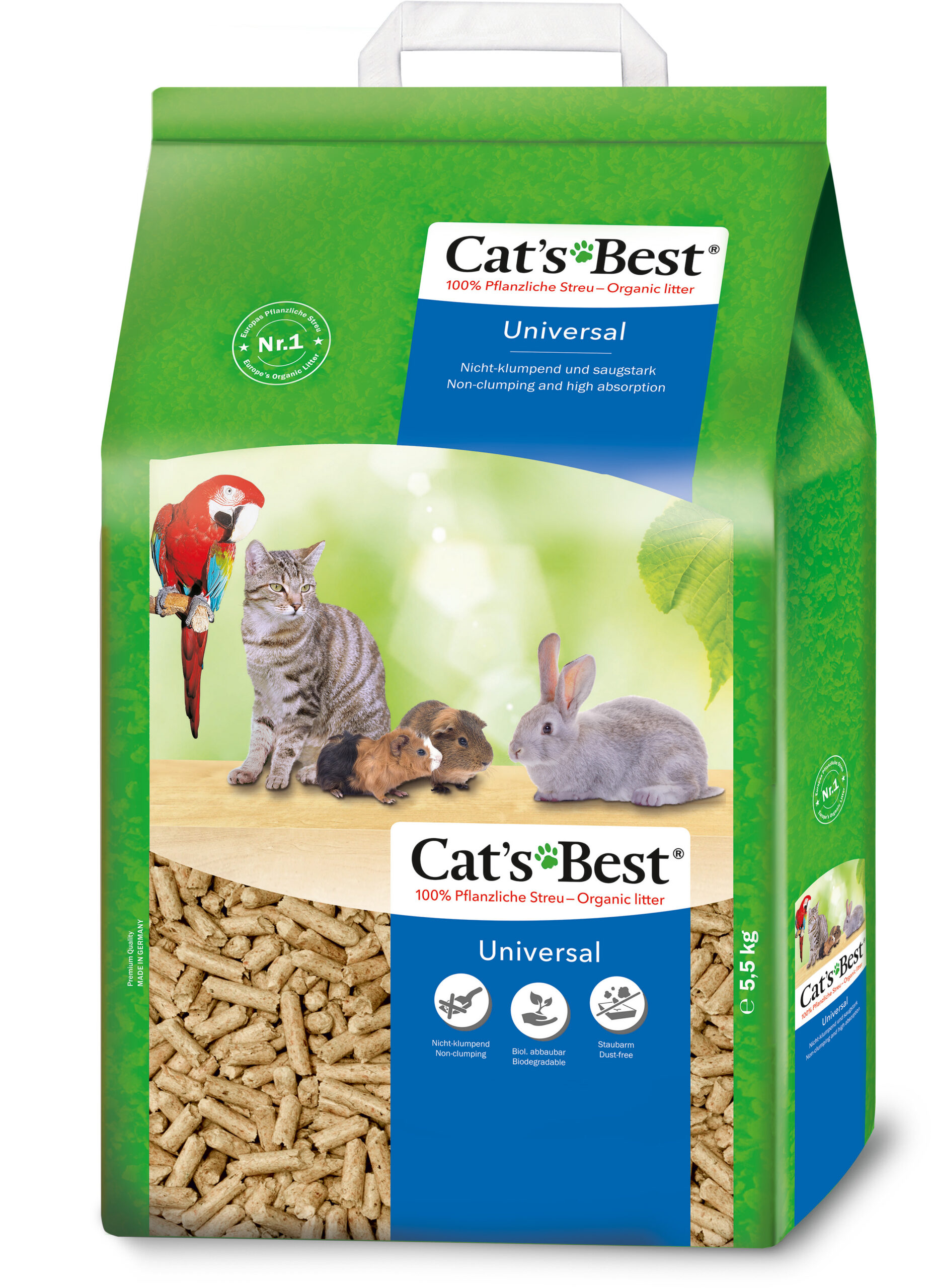 4002973000465.jpg Cat’s Best Universal allapanu lemmikloomadele 10L 5,5kg - Pilt 1