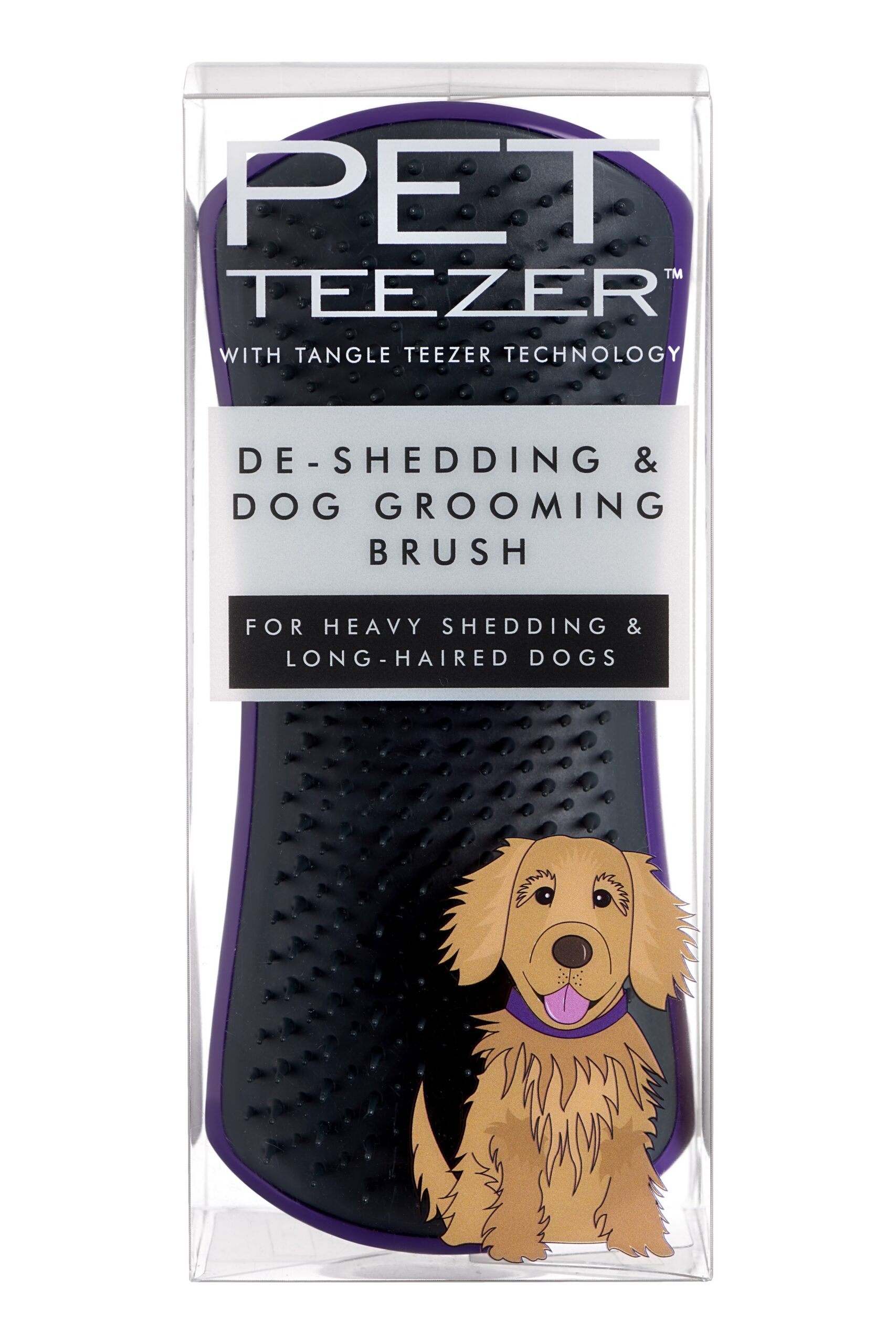 5060173378356.jpg Pet Teezer lilla/hall aluskarva hari koerale L - Pilt 1