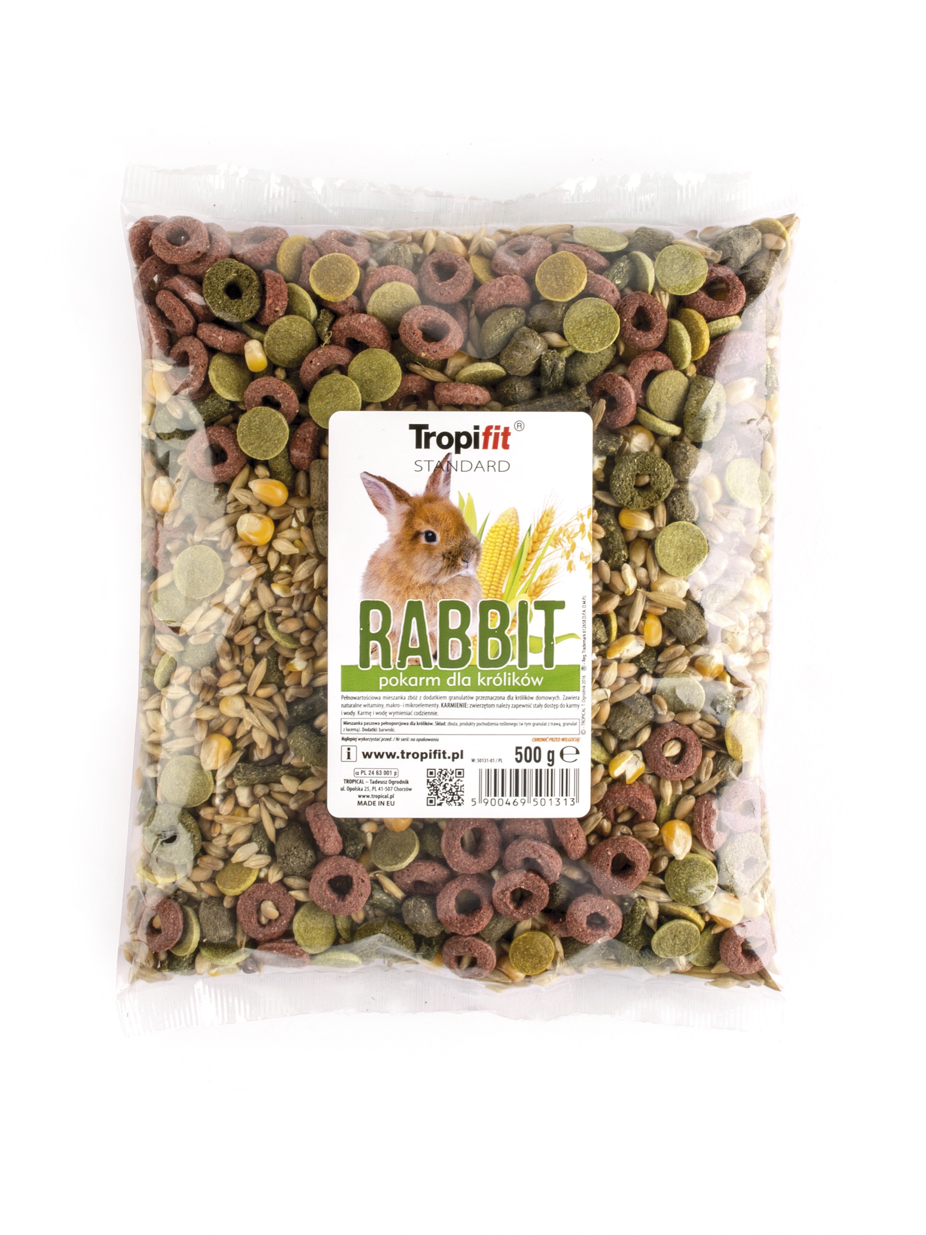 5900469501313.jpg Tropifit Standard täissööt küülikutele 0,5 kg - Pilt 1