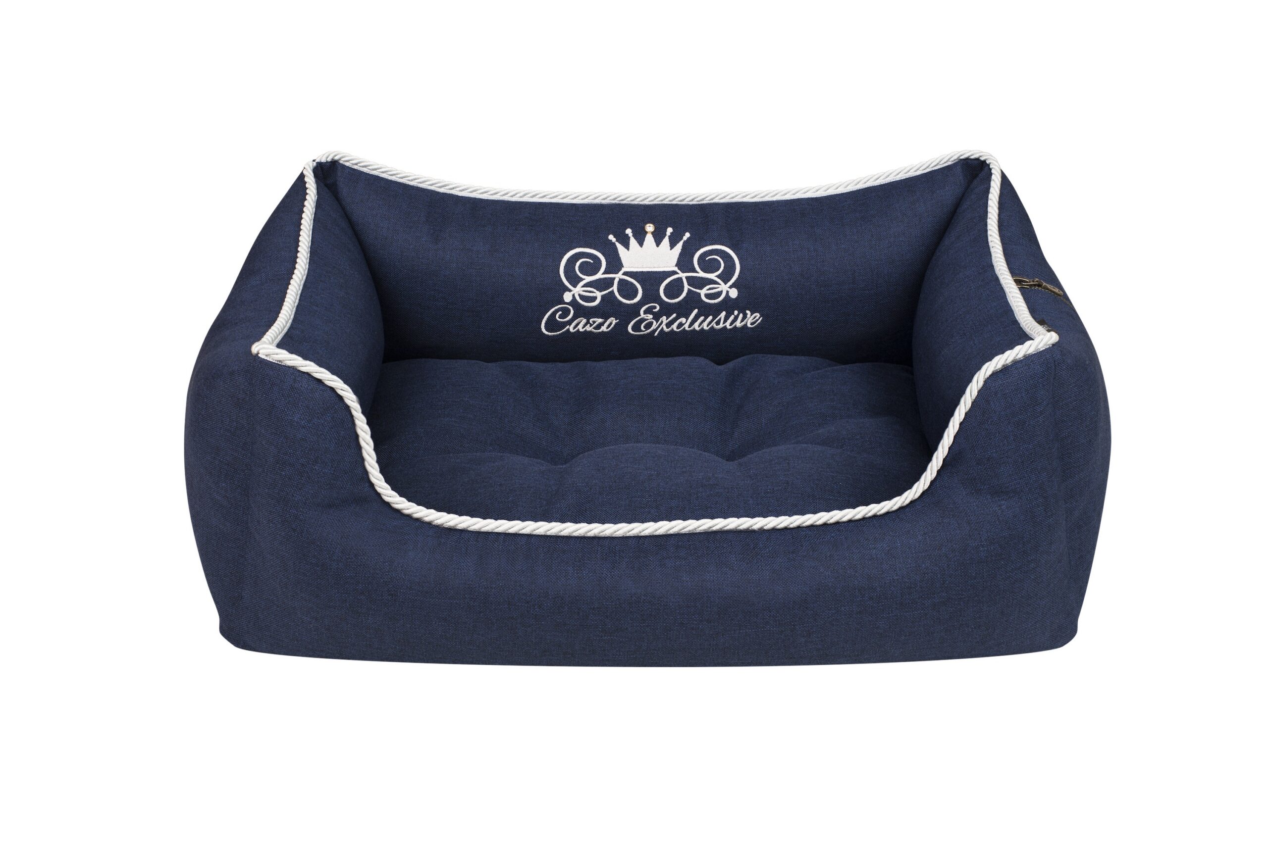 5902596533304.jpg Cazo Soft Bed Royal Line Navy pesa koertele 95x75cm - Pilt 1