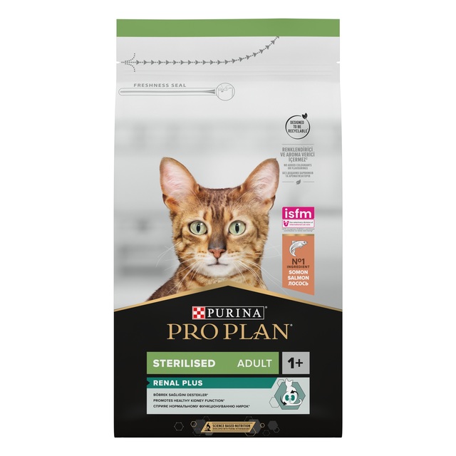 67929.jpg PRO PLAN KASSI TÄISSÖÖT STERIL. RENAL LÕHE 1,5KG - Pilt 1