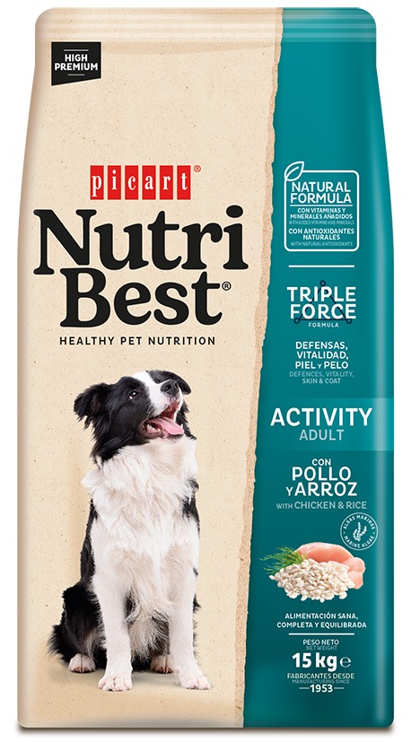 8436011151264.jpg Nutribest Activity Chicken And Rice koeratoit 15kg - Pilt 1