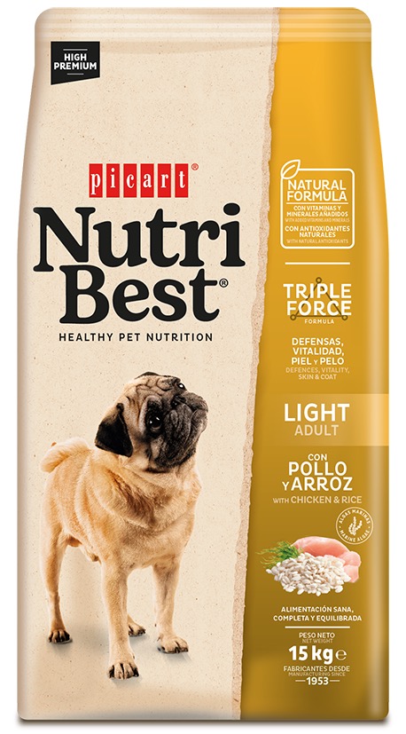 8436011151936.jpg Nutribest Light Chicken And Rice koeratoit 15kg - Pilt 1