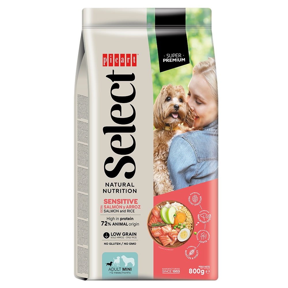 8436011152216.jpg Select Mini Adult Salmon And Rice koeratoit 800g - Pilt 1
