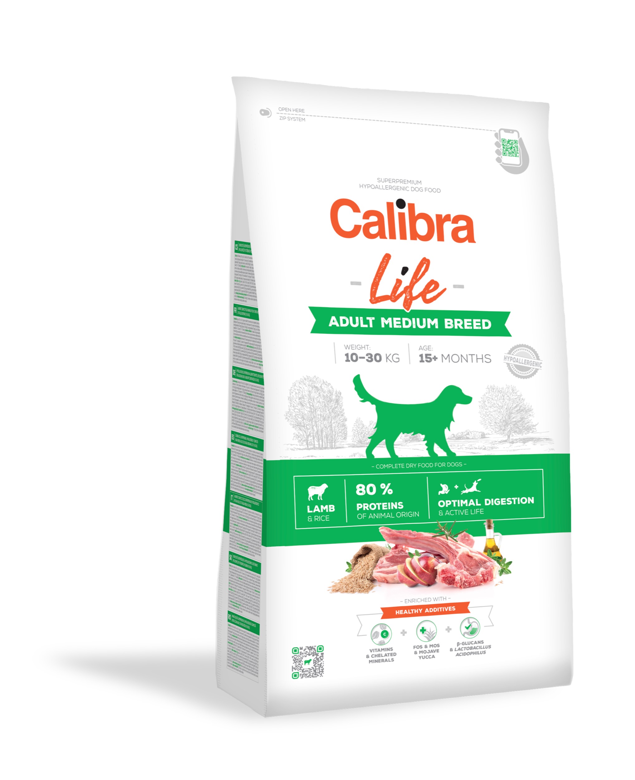 8594062086611.jpg Calibra Life Adult Medium Breed Lamb koeratoit 2,5kg - Pilt 1