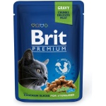 Brit Premium Chicken Slices for Sterilised märgtoit steriliseeritud kassidele 100g
