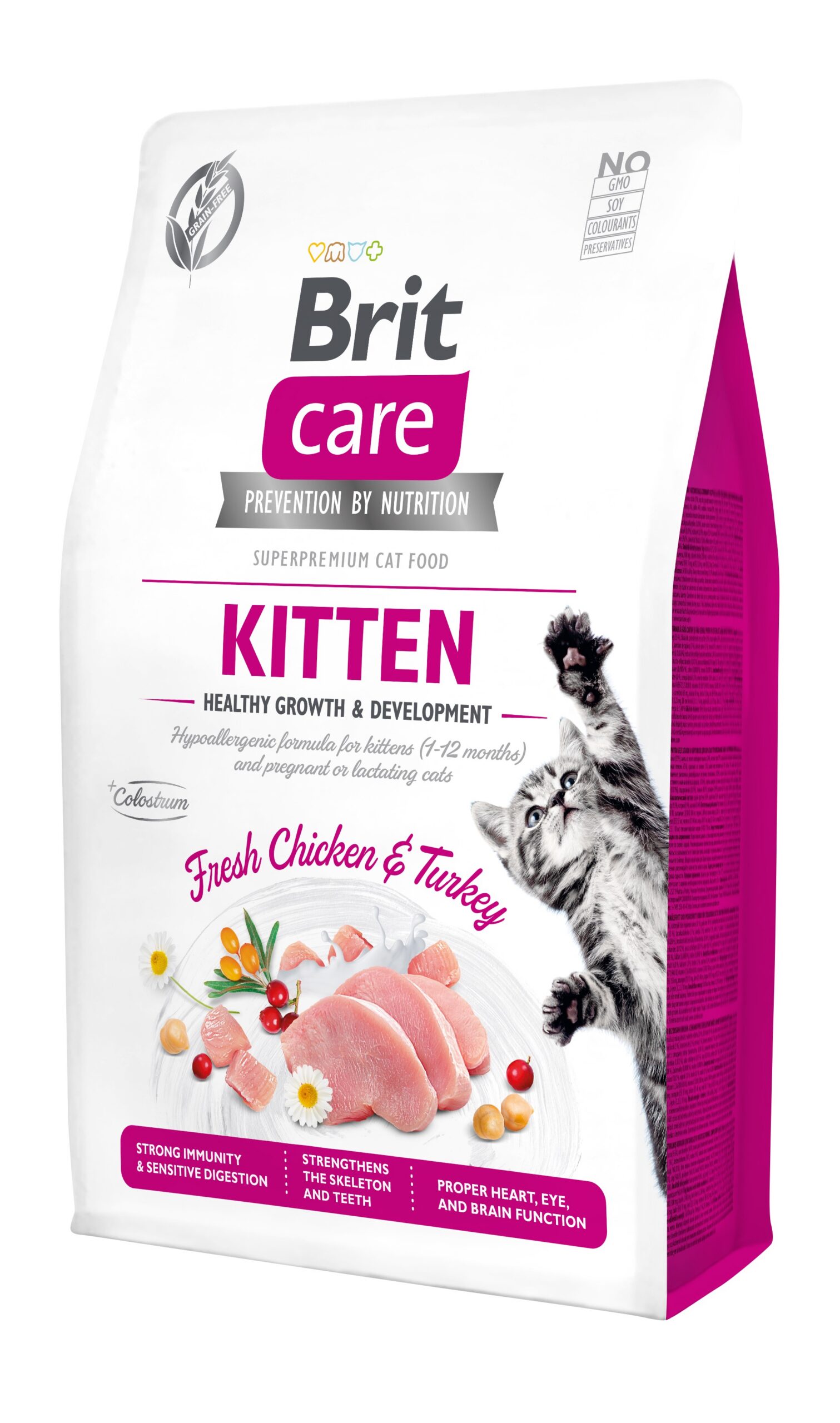 8595602540679.jpg Brit Care Cat Grain-Free Kitten Healthy Growth kassitoit 2 kg - Pilt 1